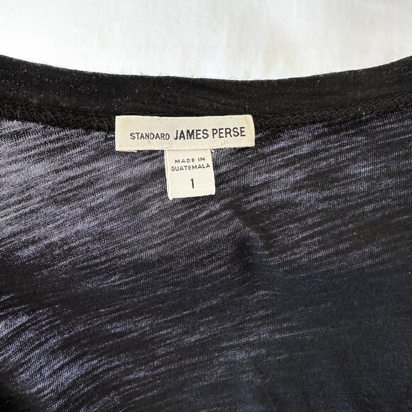 James Perse Deep Scoop Neck T-Shirt - Picture 9 of 9